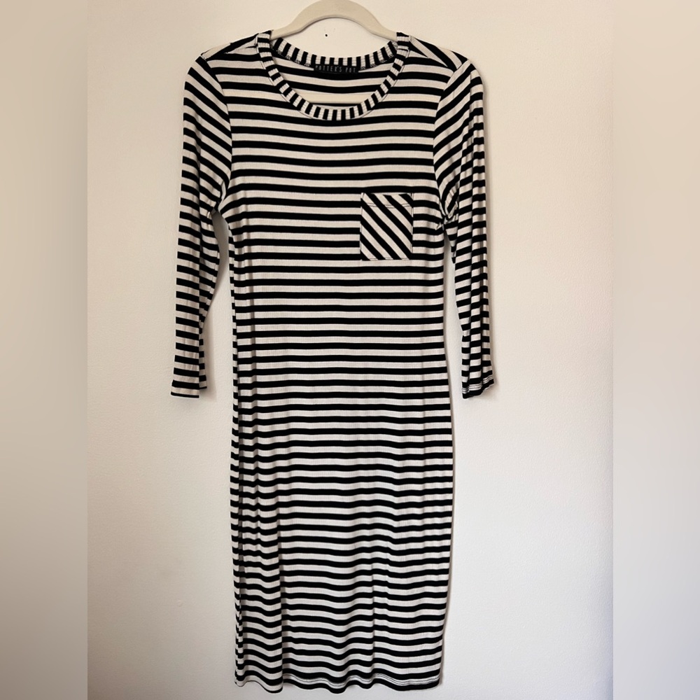 Potters Pot Striped Midi Dress